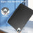 For iPad Air 13 (2026) / (2025) / (2024) Case Tri-Fold Stand Leather + PC Matte Back Tablet Cover with Pencil Holder - Black - 6