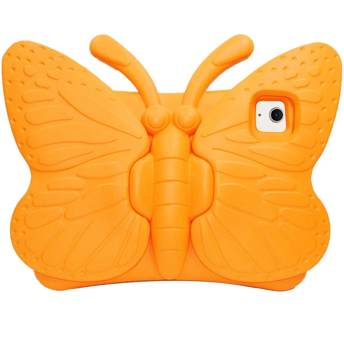 For iPad Air 11 (2026) / (2025) / (2024) Case Butterfly Style Support Kickstand EVA Tablet Cover - Orange - 1