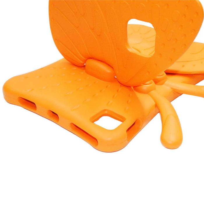 For iPad Pro 11 (2025) / 11 (2024) Case Butterfly Style Support Kickstand EVA Tablet Cover - Orange - 4