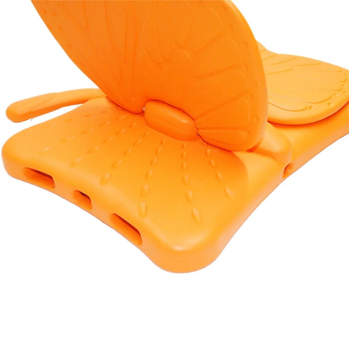For iPad Pro 11 (2025) / 11 (2024) Case Butterfly Style Support Kickstand EVA Tablet Cover - Orange - 5