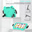 For iPad Air 11 (2026) / (2025) / (2024) Case EVA + PC Protective Kickstand Tablet Cover Child-Friendly - Mint Green+Black - 3