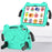For iPad Air 11 (2026) / (2025) / (2024) Case EVA + PC Protective Kickstand Tablet Cover Child-Friendly - Mint Green+Black - 4