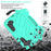 For iPad Air 11 (2026) / (2025) / (2024) Case EVA + PC Protective Kickstand Tablet Cover Child-Friendly - Mint Green+Black - 6