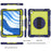 For iPad Air 11 (2026) / (2025) / (2024) Case Rotatable Kickstand Silicone + PC Tablet Cover with Shoulder Strap - Navy Blue+Green - 4
