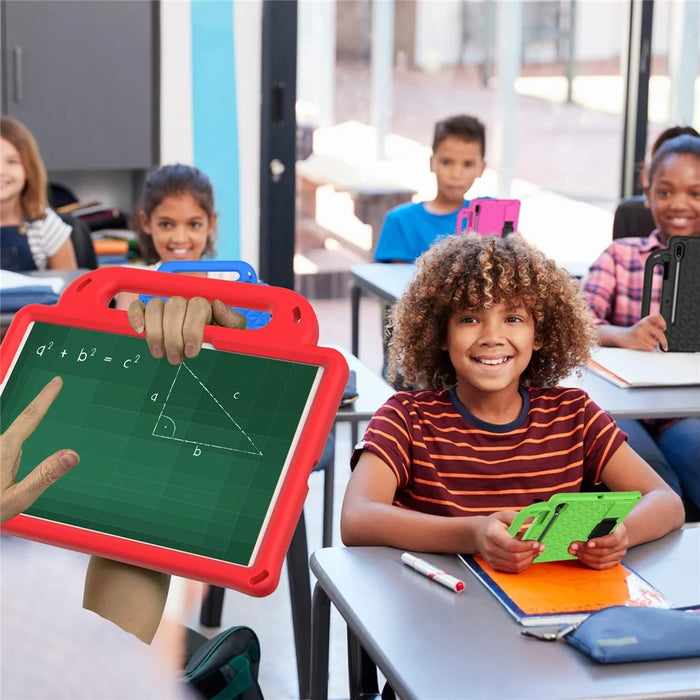 For iPad Pro 11 (2025) / 11 (2024) Case Protective EVA Tablet Cover with Kickstand, Strap - Red - 6