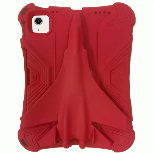 For iPad Air 11 (2026) / (2025) / (2024) Case Airplane Style Kickstand EVA Tablet Cover - Red - 1