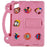 For iPad Pro 11 (2025) / 11 (2024) Case Cartoon Patterns Hand Grip Kickstand Tablet EVA Cover - Pink - 2