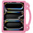 For iPad Pro 11 (2025) / 11 (2024) Case Cartoon Patterns Hand Grip Kickstand Tablet EVA Cover - Pink - 3