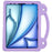 For iPad Air 11 (2026) / (2025) / (2024) Case Cartoon Patterns EVA Tablet Cover with Kickstand - Purple - 3