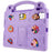 For iPad Air 11 (2026) / (2025) / (2024) Case Cartoon Patterns EVA Tablet Cover with Kickstand - Purple - 4