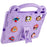 For iPad Air 11 (2026) / (2025) / (2024) Case Cartoon Patterns EVA Tablet Cover with Kickstand - Purple - 7