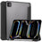 For iPad Pro 11 (2025) / 11 (2024) Case Leather Tri-Fold Stand Tablet Cover with Pencil Holder - Black - 1