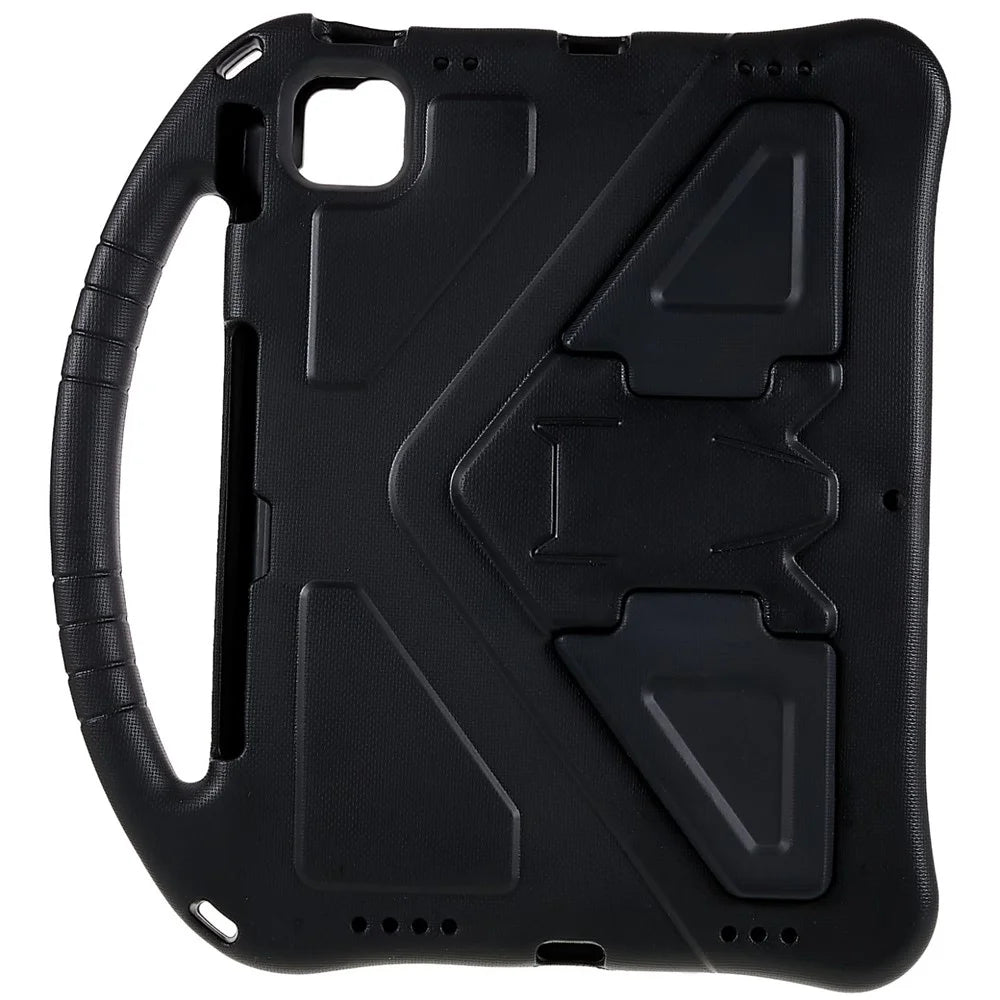 For iPad Pro 11 (2025) / 11 (2024) EVA Case Children Friendly Kickstand Handle Tablet Cover - Black - 2