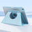 For iPad Air 11 (2026) / (2025) / (2024) Rotate Case Magnetic Detachable Leather Tablet Cover - Baby Blue - 2