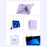 For iPad Air 11 (2026) / (2025) / (2024) / Air (2022) / (2020) Case Origami Stand PU Leather Tablet Cover 360-degree Rotatable - Purple - 4