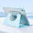 For iPad Air 13 (2026) / (2025) / (2024) Case Leather Magnetic Detachable Smart Tablet Cover Rotation Foldable Stand - Baby Blue - 3