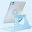 For iPad Air 13 (2026) / (2025) / (2024) Case Leather Magnetic Detachable Smart Tablet Cover Rotation Foldable Stand - Baby Blue - 5