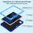 For iPad Pro 11-inch (2018) / (2020) / (2021) / (2022) / Air (2020) / (2022) Case PC + Silicone Kickstand Tablet Cover with Pen Slot - Blue - 3