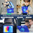 For iPad (2025) / 10.9 (2022) Case Punk Kickstand PC + Silicone Tablet Cover with Shoulder Strap - Blue - 5