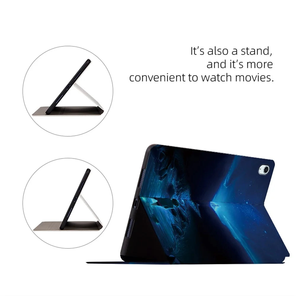 For iPad Air 11 (2026) / (2025) / (2024) / iPad Air (2022) / (2020) Case Stand Leather Tablet Cover Starry Sky - Bright Sky - 4