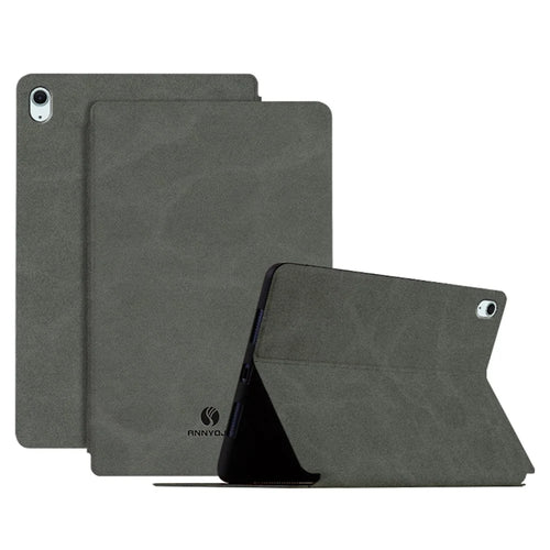 ANNYOJO For iPad Air 11 (2026) / (2025) / (2024) / iPad Air (2022) / (2020) Case Stand PU Leather Tablet Cover - Grey - 1