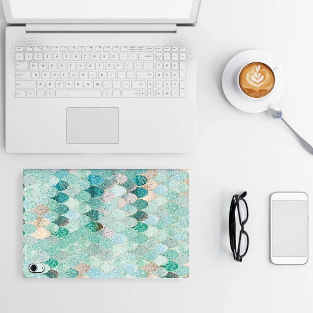 For iPad Air 11 (2026) / (2025) / (2024)  /  iPad Air (2022)  /  (2020) Case Pattern Print Leather Stand Tablet Cover - Summer Mermaid - 7