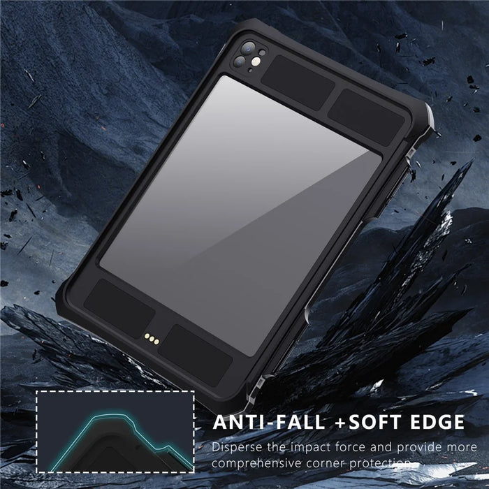 SHELLBOX For iPad Pro 11 (2024) Waterproof Case IP68 Underwater Protective Shockproof Tablet Cover - 3