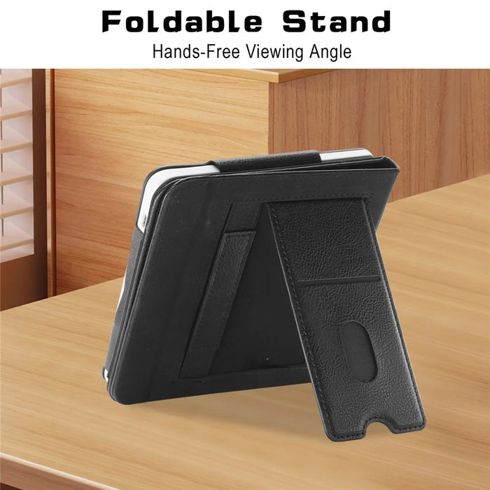 For Kobo Libra 2 / Libra Colour Case PU Leather E-Reader Protective Cover Auto Sleep / Wake - Black - 4