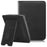 For Kobo Clara Colour / Clara 2E Case Card Slots Stand Hand Strap PU Leather E-Reader Cover - Black - 1