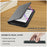 For Kobo Clara Colour / Clara 2E Case Card Slots Stand Hand Strap PU Leather E-Reader Cover - Black - 5