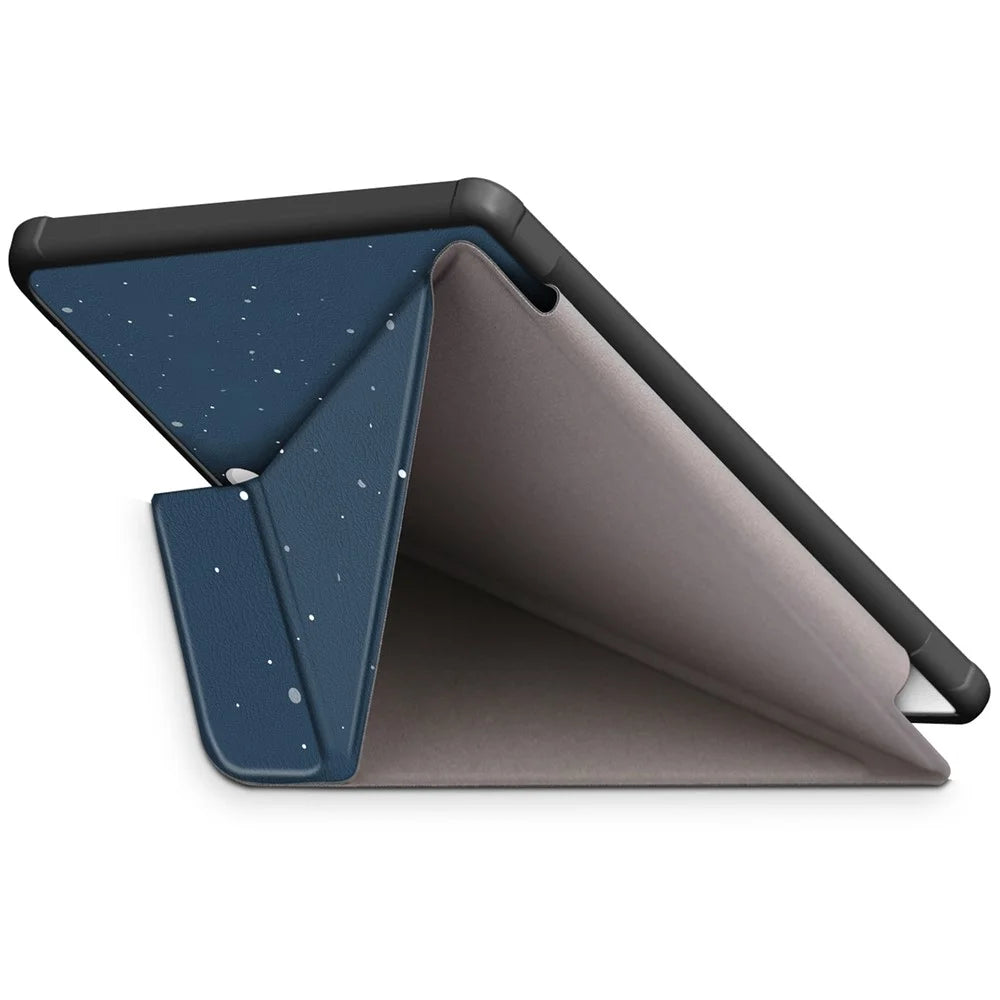 For Kobo Libra Colour / Libra 2 Case Origami Stand PU Leather Pattern E-Reader Protective Cover - Cat - 4