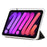 For iPad (2025) / 10.9 (2022) Case Tri-Fold Stand Leather Tablet Cover Auto Wake / Sleep Carbon Fiber Texture - Gold - 4