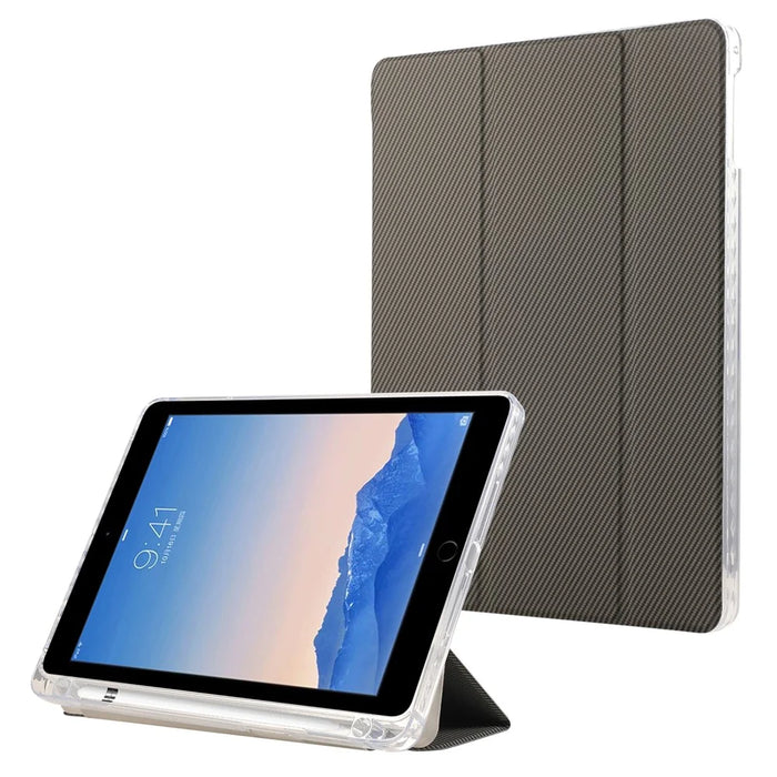 For iPad 9.7-inch (2017) / (2018) / iPad Air (2013) / Air 2 Case Stand Leather Tablet Cover - Gold - 1
