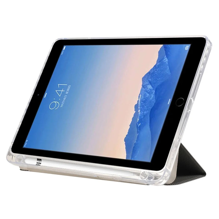 For iPad 9.7-inch (2017) / (2018) / iPad Air (2013) / Air 2 Case Stand Leather Tablet Cover - Gold - 4