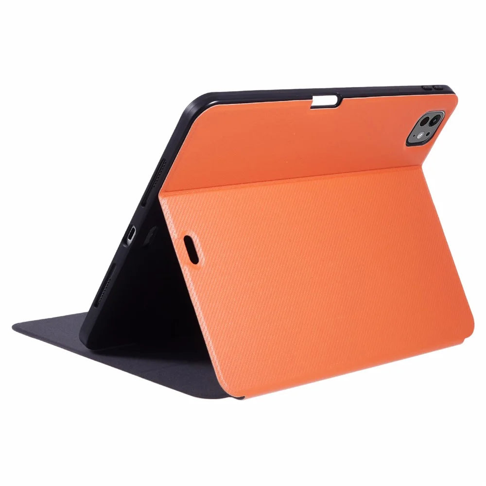 X-LEVEL For iPad Pro 11 (2025) / 11 (2024) Tablet Stand Case PU Leather+TPU Protection Cover - Orange - 5