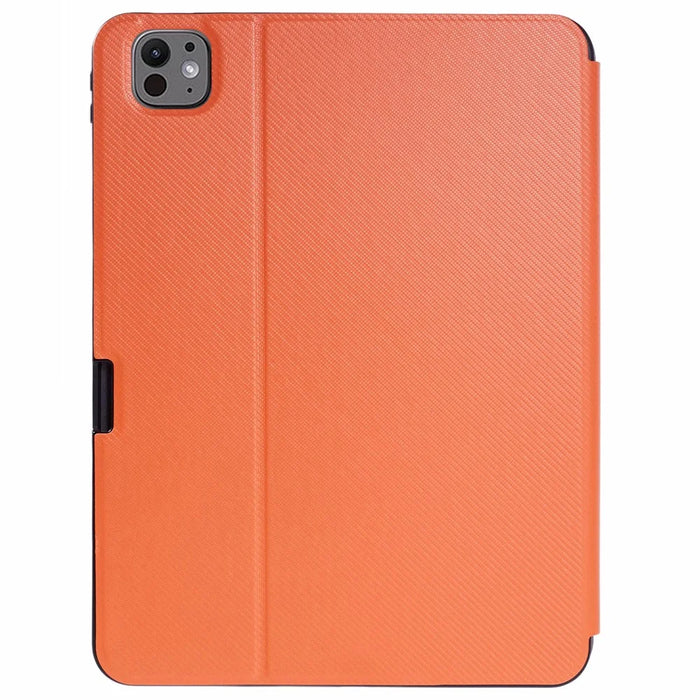 X-LEVEL For iPad Pro 13 (2025) / 13 (2024) Case PU Leather+TPU Tablet Cover with Support Stand - Orange - 2