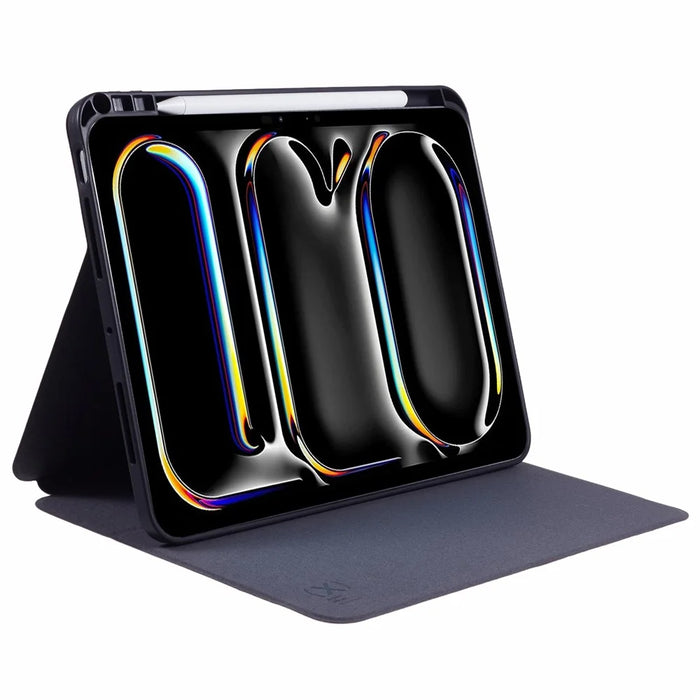 X-LEVEL For iPad Pro 13 (2025) / 13 (2024) Case PU Leather+TPU Tablet Cover with Support Stand - Orange - 4
