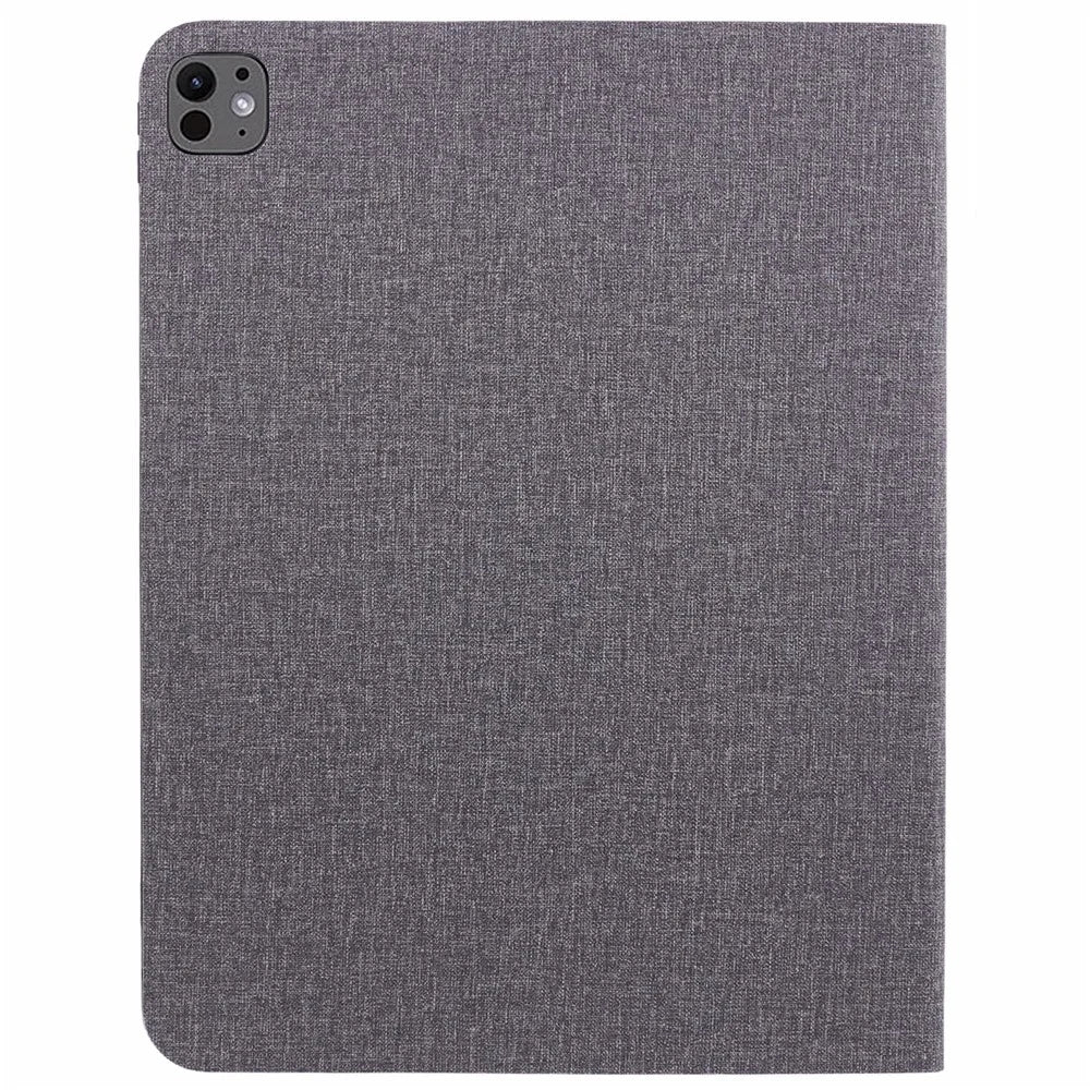 X-LEVEL Canvas Series For iPad Pro 13 (2025) / 13 (2024) Case Cloth Texture Drop-Proof Leather Tablet Cover - Grey - 2
