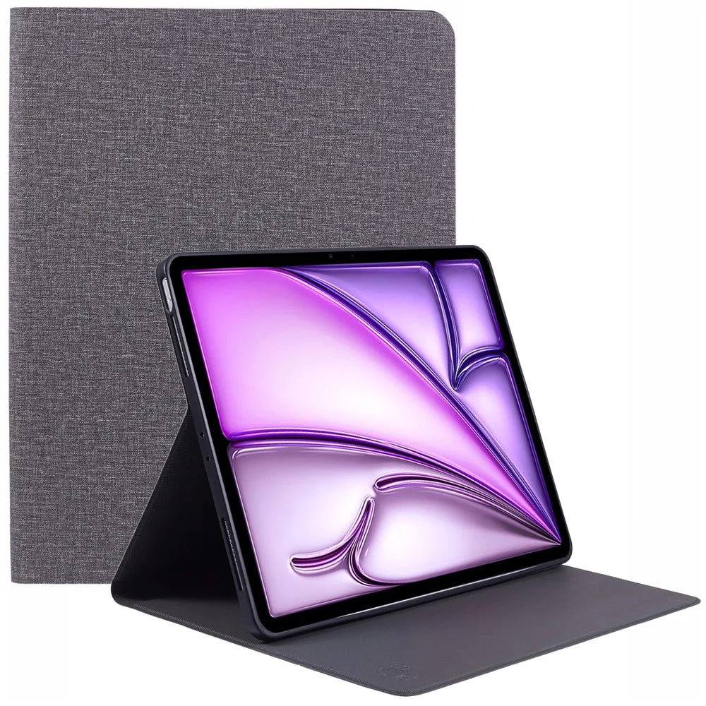 X-LEVEL For iPad Air 13 (2026) / (2025) / (2024) Shockproof PU Leather+TPU Tablet Case Protection Cover - Grey - 1