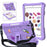 For iPad 10.2 (2021) / (2020) / (2019) / Air 10.5 inch (2019) Case EVA Protective Cover with Shoulder Strap Kickstand - Light Purple - 1