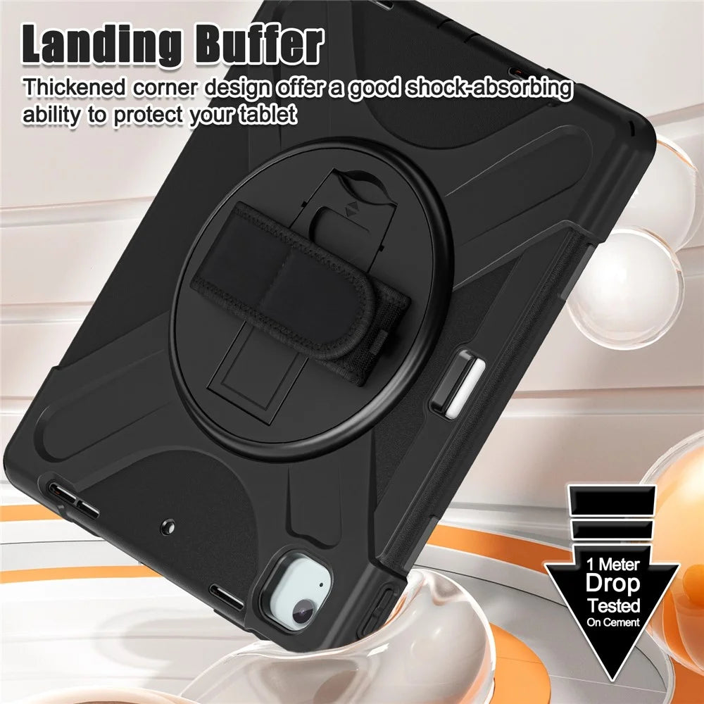 For iPad Air 13 (2026) / (2025) / (2024) / Pro 12.9 (2022) / (2021) / (2020) / (2018) Case PC+Silicone Tablet Cover Adsorption Pen Slot - 5