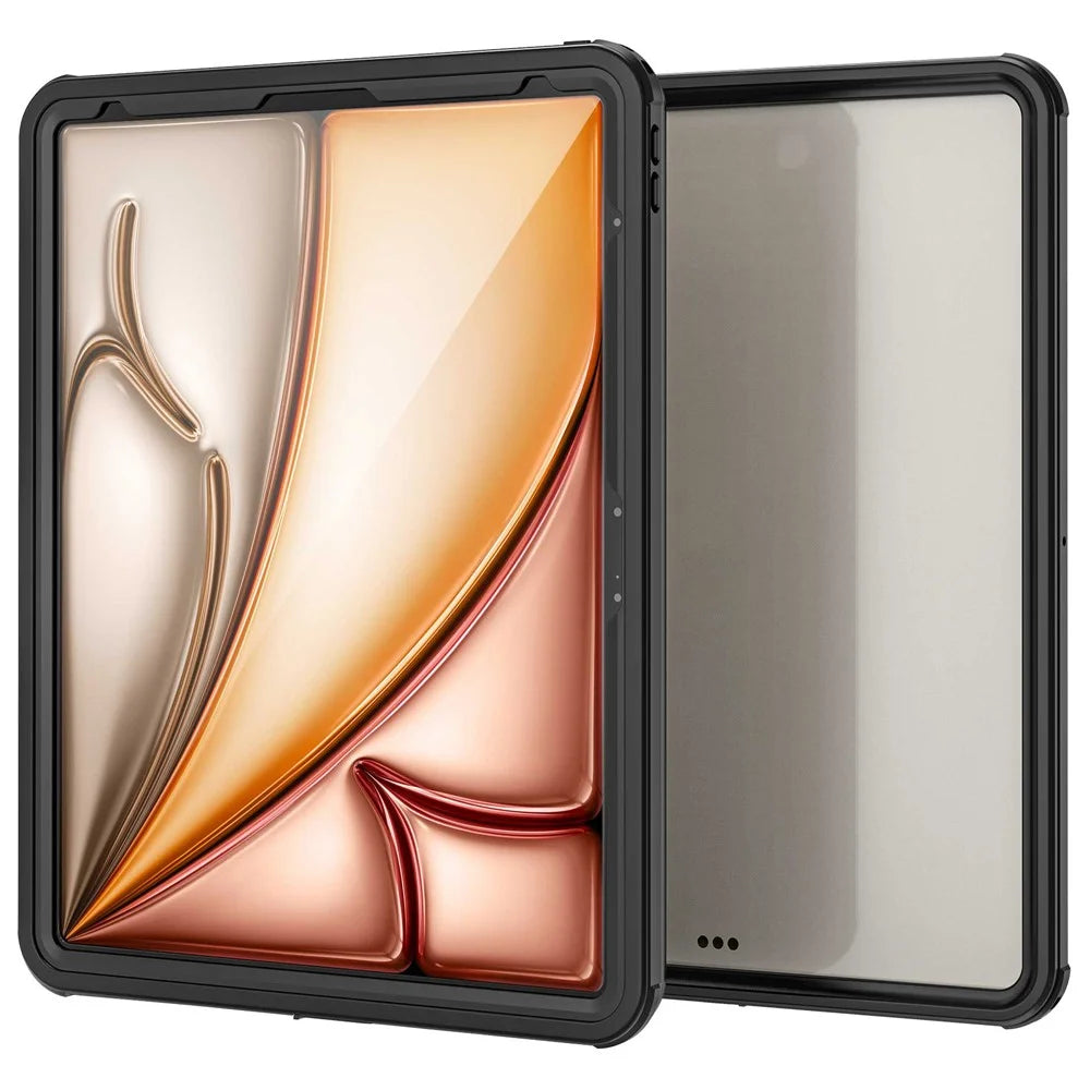FS PC+PET+TPU Tablet Case for iPad Air 13 (2026) / (2025) / (2024) / Pro 12.9-inch (2018) IP68 Waterproof Cover - 1