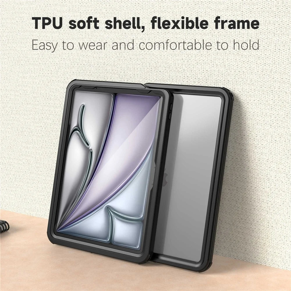 FS For iPad Air 11 (2026) / (2025) / (2024)  PC+PET+TPU Tablet Case IP68 Waterproof Cover - 6