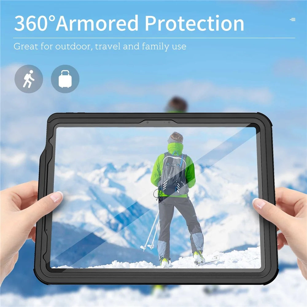 FS For iPad Air 11 (2026) / (2025) / (2024)  PC+PET+TPU Tablet Case IP68 Waterproof Cover - 7