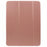 For iPad Pro 13 (2025) / 13 (2024) Case Tri-Fold Stand Leather Tablet Cover Honeycomb Design - Rose Gold - 3