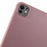 For iPad Pro 13 (2025) / 13 (2024) Case Tri-Fold Stand Leather Tablet Cover Honeycomb Design - Rose Gold - 7