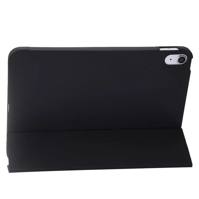 For iPad Air 11 (2026) / (2025) / (2024) Case PU Leather+Silicone Tri-Fold Stand Tablet Cover - Black - 2