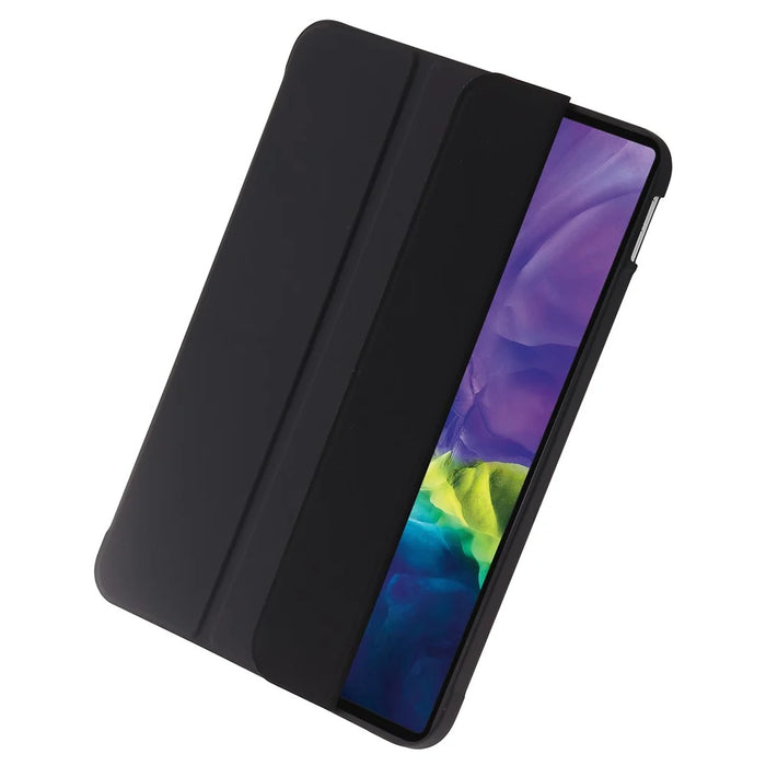 For iPad Air 11 (2026) / (2025) / (2024) Case PU Leather+Silicone Tri-Fold Stand Tablet Cover - Black - 7