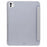 For iPad Pro 11 (2025) / 11 (2024) Case Trifold Stand PU Leather+Clear TPU Tablet Cover with Pen Slot - Grey - 2