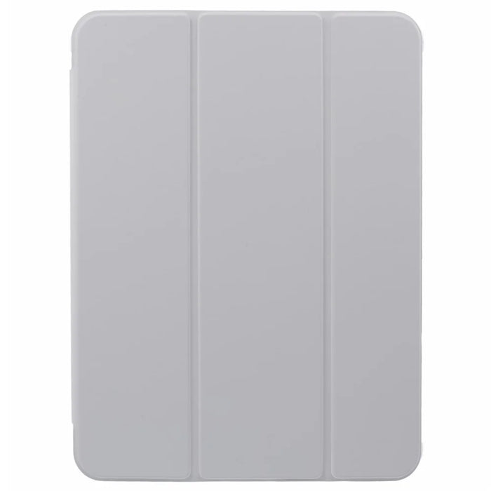 For iPad Pro 11 (2025) / 11 (2024) Case Trifold Stand PU Leather+Clear TPU Tablet Cover with Pen Slot - Grey - 3